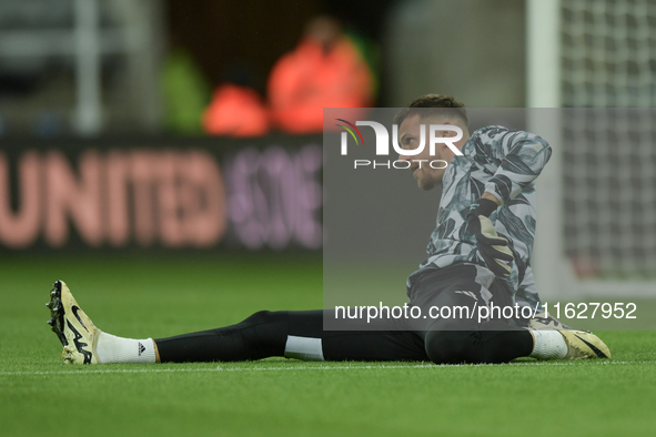 Newcastle United's Martin Dubravka during the Carabao Cup Third Round match between Newcastle United and AFC Wimbledon at St. James's Park i...