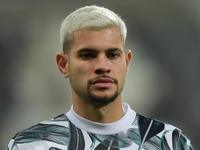 Newcastle United's Bruno Guimaraes during the Carabao Cup Third Round match between Newcastle United and AFC Wimbledon at St. James's Park i...