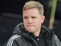 Newcastle United's Manager Eddie Howe during the Carabao Cup Third Round match between Newcastle United and AFC Wimbledon at St. James's Par...