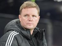 Newcastle United's Manager Eddie Howe during the Carabao Cup Third Round match between Newcastle United and AFC Wimbledon at St. James's Par...