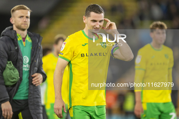 Kenny McLean of Norwich City after the Sky Bet Championship match between Norwich City and Leeds United at Carrow Road in Norwich, England,...