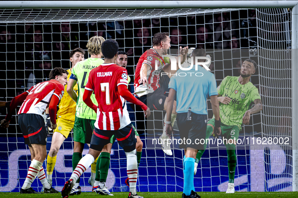 PSV Eindhoven forward Luuk de Jong during the match between PSV and Sporting CP at the Philips Stadium for the UEFA Champions League phase m...