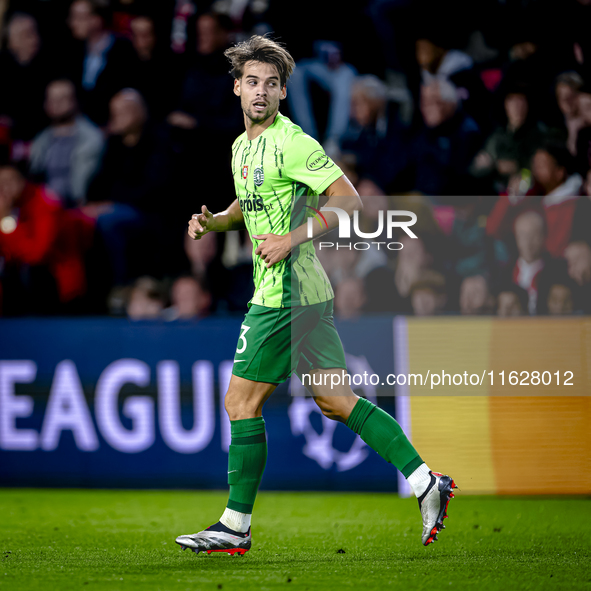 Sporting Club Portugal midfielder Daniel Braganca plays during the match PSV vs. Sporting CP at the Philips Stadium for the UEFA Champions L...