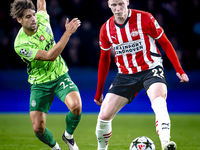 Sporting Club Portugal midfielder Daniel Braganca and PSV Eindhoven midfielder Jerdy Schouten play during the match PSV vs. Sporting CP at t...