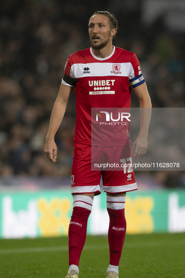 Luke Ayling of Middlesbrough during the Sky Bet Championship match between West Bromwich Albion and Middlesbrough at The Hawthorns in West B...