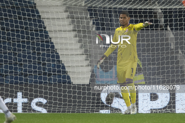 Middlesbrough goalkeeper Seny Dieng during the Sky Bet Championship match between West Bromwich Albion and Middlesbrough at The Hawthorns in...