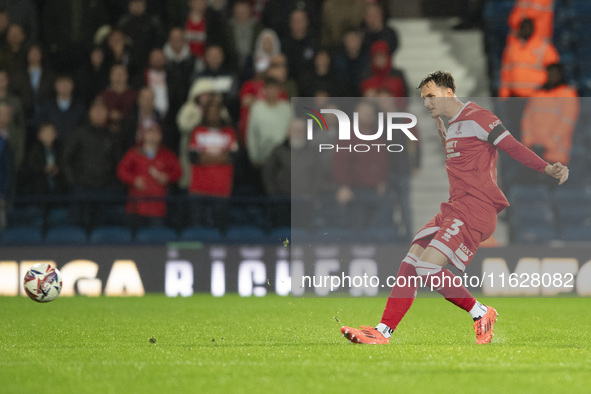 Middlesbrough's Rav van den Berg during the Sky Bet Championship match between West Bromwich Albion and Middlesbrough at The Hawthorns in We...