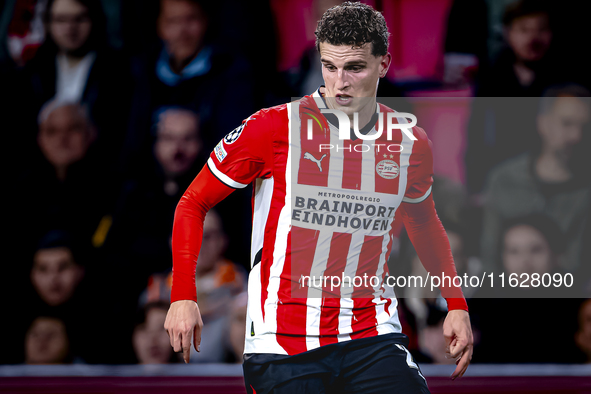 PSV Eindhoven midfielder Guus Til during the match PSV vs. Sporting CP at the Philips Stadium for the UEFA Champions League phase matchday 2...