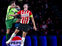 Sporting Club Portugal defender Goncalo Inacio and PSV Eindhoven forward Luuk de Jong during the match PSV vs. Sporting CP at the Philips St...