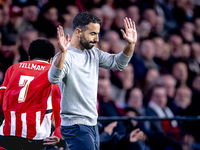 Sporting Club Portugal trainer Ruben Amorim during the match PSV - Sporting CP at the Philips Stadium for the UEFA Champions League phase ma...