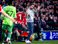 Sporting Club Portugal trainer Ruben Amorim during the match PSV - Sporting CP at the Philips Stadium for the UEFA Champions League phase ma...