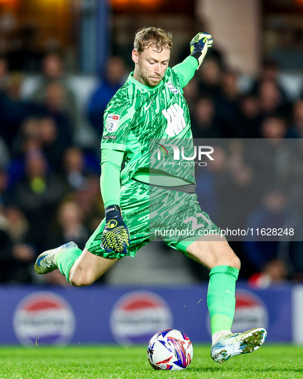 #21, Ryan Allsop of Birmingham in action during the Sky Bet League 1 match between Birmingham City and Huddersfield Town at St Andrews @ Kni...