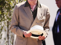 Jacques Audiard arrives at the photocall of Emilia Perez in Cannes, France, on May 19, 2024, during the 77th Festival de Cannes (