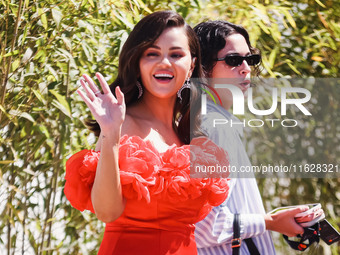 Selena Gomez arrives at the photocall of Emilia Perez during the 77th Festival de Cannes in Cannes, France, on May 19, 2024 (