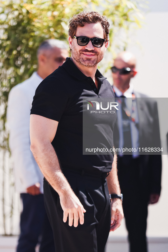 Edgar Ramirez arrives at the photocall of Emilia Perez during the 77th Festival de Cannes in Cannes, France, on May 19, 2024 