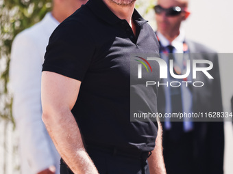 Edgar Ramirez arrives at the photocall of Emilia Perez during the 77th Festival de Cannes in Cannes, France, on May 19, 2024 (