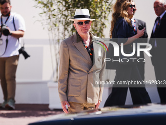 Jacques Audiard arrives at the photocall of Emilia Perez in Cannes, France, on May 19, 2024, during the 77th Festival de Cannes (