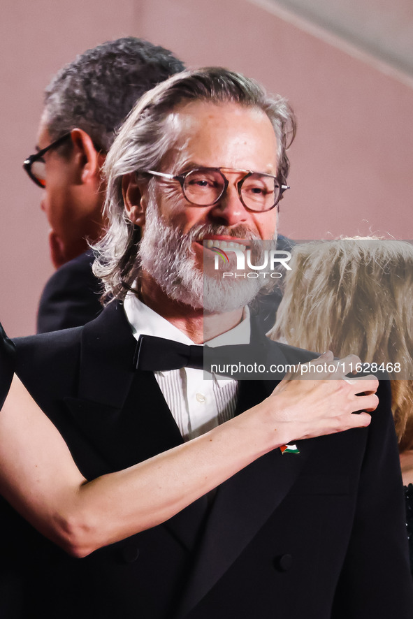 Guy Pearce attends the red carpet for the premiere of The Shrouds during the 77th Festival de Cannes in Cannes, France, on May 20, 2024 