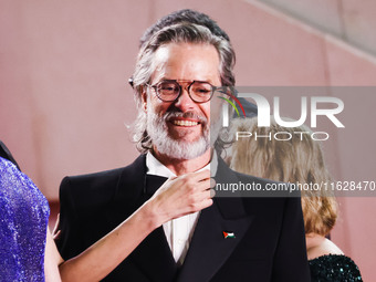 Guy Pearce attends the red carpet for the premiere of The Shrouds during the 77th Festival de Cannes in Cannes, France, on May 20, 2024 (