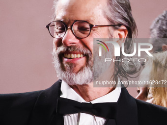 Guy Pearce attends the red carpet for the premiere of The Shrouds during the 77th Festival de Cannes in Cannes, France, on May 20, 2024 (