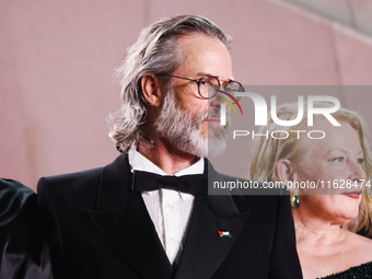 Guy Pearce attends the red carpet for the premiere of The Shrouds during the 77th Festival de Cannes in Cannes, France, on May 20, 2024 (