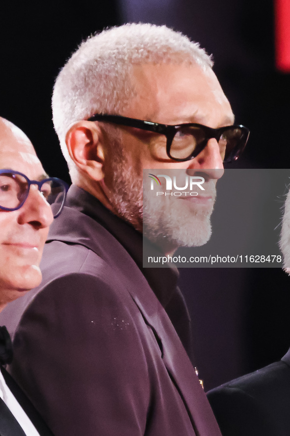 Vincent Cassel attends the red carpet for the premiere of The Shrouds during the 77th Festival de Cannes in Cannes, France, on May 20, 2024 