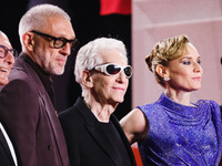 Diane Kruger, Vincent Cassel, and David Cronenberg attend the red carpet for the premiere of The Shrouds during the 77th Festival de Cannes...