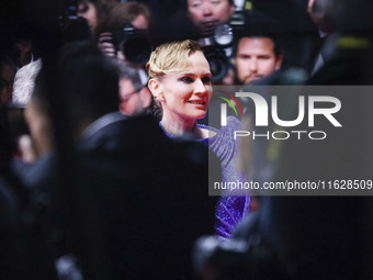 Diane Kruger attends the red carpet for the premiere of The Shrouds in Cannes, France, on May 20, 2024, during the 77th Festival de Cannes (