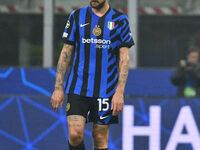 Francesco Acerbi of F.C. Inter during the UEFA Champions League 2024/25 League Phase MD2 match between F.C. Inter and F.K. Crvena Zvezda at...