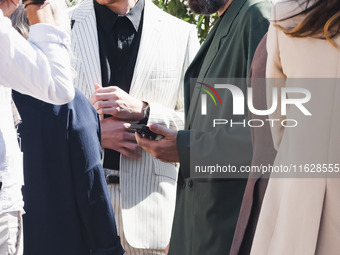 Joe Alwyn arrives at the photocall of Kinds of Kindness during the 77th Festival de Cannes in Cannes, France, on May 18, 2024 (