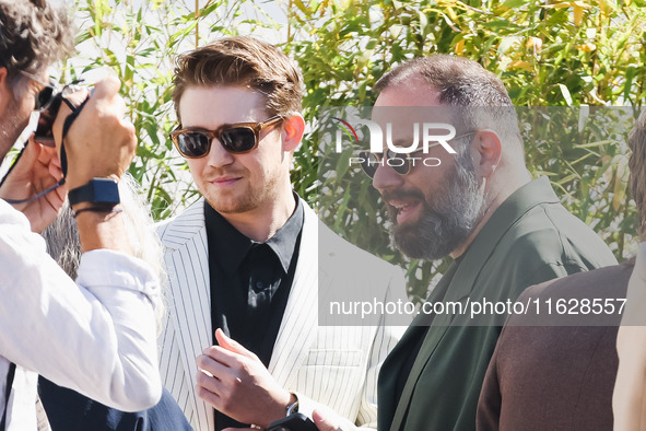 Joe Alwyn arrives at the photocall of Kinds of Kindness during the 77th Festival de Cannes in Cannes, France, on May 18, 2024 