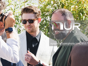 Joe Alwyn arrives at the photocall of Kinds of Kindness during the 77th Festival de Cannes in Cannes, France, on May 18, 2024 (