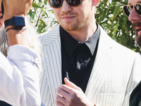 Joe Alwyn arrives at the photocall of Kinds of Kindness during the 77th Festival de Cannes in Cannes, France, on May 18, 2024 (