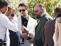 Joe Alwyn arrives at the photocall of Kinds of Kindness during the 77th Festival de Cannes in Cannes, France, on May 18, 2024 (