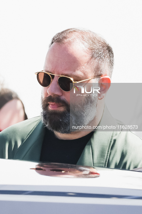 Yorgos Lanthimos arrives at the photocall of Kinds of Kindness during the 77th Festival de Cannes in Cannes, France, on May 18, 2024 