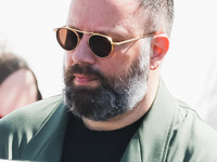 Yorgos Lanthimos arrives at the photocall of Kinds of Kindness during the 77th Festival de Cannes in Cannes, France, on May 18, 2024 (