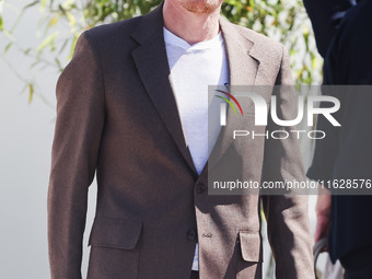 Jesse Plemons arrives at the photocall of Kinds of Kindness during the 77th Festival de Cannes in Cannes, France, on May 18, 2024 (