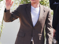 Jesse Plemons arrives at the photocall of Kinds of Kindness during the 77th Festival de Cannes in Cannes, France, on May 18, 2024 (