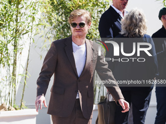 Jesse Plemons arrives at the photocall of Kinds of Kindness during the 77th Festival de Cannes in Cannes, France, on May 18, 2024 (