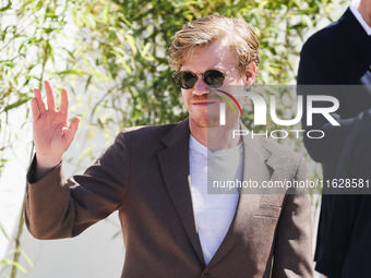 Jesse Plemons arrives at the photocall of Kinds of Kindness during the 77th Festival de Cannes in Cannes, France, on May 18, 2024 (