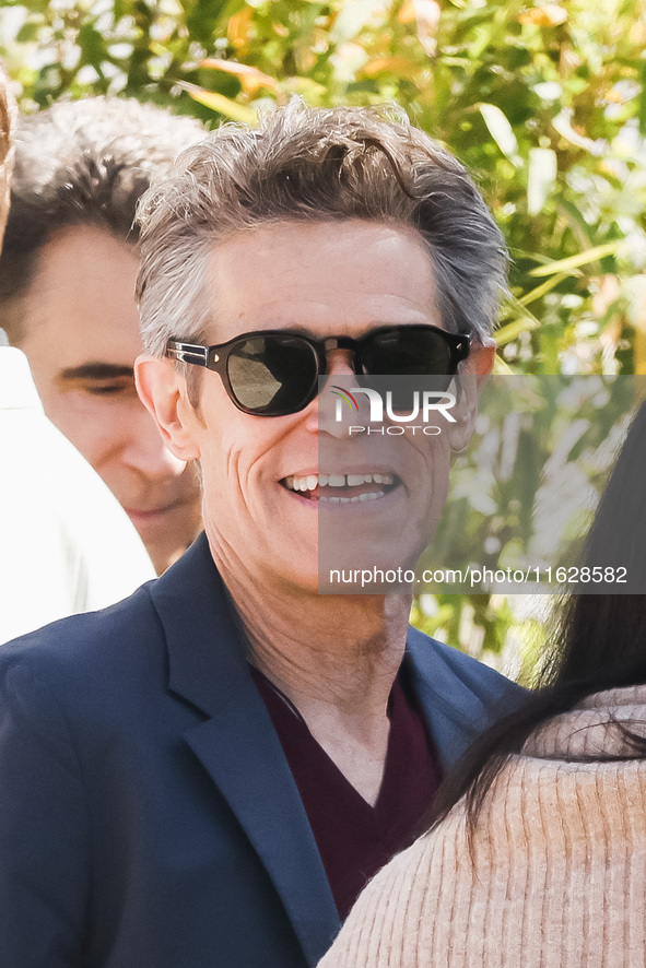 Willem Dafoe arrives at the photocall of Kinds of Kindness during the 77th Festival de Cannes in Cannes, France, on May 18, 2024 