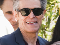 Willem Dafoe arrives at the photocall of Kinds of Kindness during the 77th Festival de Cannes in Cannes, France, on May 18, 2024 (