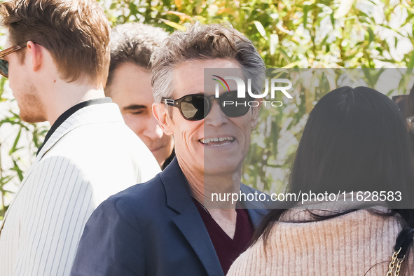 Willem Dafoe arrives at the photocall of Kinds of Kindness during the 77th Festival de Cannes in Cannes, France, on May 18, 2024 