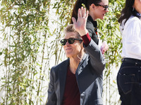 Willem Dafoe arrives at the photocall of Kinds of Kindness during the 77th Festival de Cannes in Cannes, France, on May 18, 2024 (