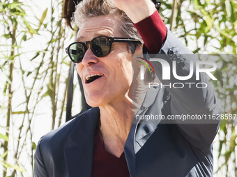 Willem Dafoe arrives at the photocall of Kinds of Kindness during the 77th Festival de Cannes in Cannes, France, on May 18, 2024 (