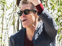 Willem Dafoe arrives at the photocall of Kinds of Kindness during the 77th Festival de Cannes in Cannes, France, on May 18, 2024 (