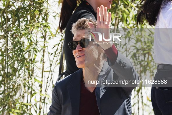 Willem Dafoe arrives at the photocall of Kinds of Kindness during the 77th Festival de Cannes in Cannes, France, on May 18, 2024 