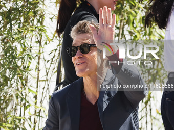 Willem Dafoe arrives at the photocall of Kinds of Kindness during the 77th Festival de Cannes in Cannes, France, on May 18, 2024 (