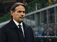 Simone Inzaghi coaches F.C. Inter during the UEFA Champions League 2024/25 League Phase MD2 match between F.C. Inter and F.K. Crvena Zvezda...