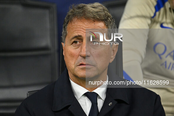 Riccardo Ferri participates in the UEFA Champions League 2024/25 League Phase MD2 match between F.C. Inter and F.K. Crvena Zvezda at San Sir...